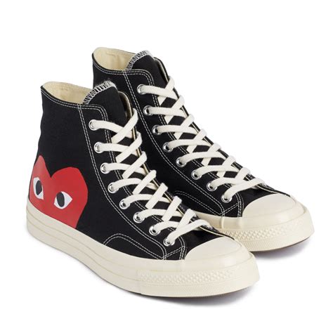 comme des garçons converse schwarz hoch|grey converse comme des garcons.